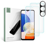 Tech-Protect Supreme Set für Samsung Galaxy A14 4G / 5G 2x Panzerglas für Display / Panzerglas für Kamera