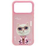 Etui Nimmy Cool&Cute 2.0 Cat na iPhone 17 Pro Max - różowe