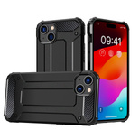 iPhone 15 Plus Hybrid Armor Hülle – Schwarz