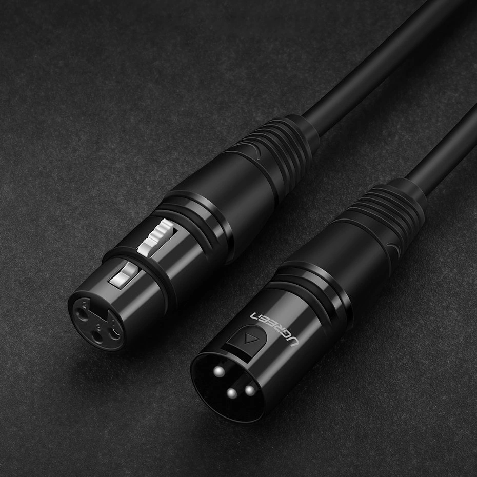 Kabel audio Ugreen AV130 z widocznymi złączami XLR