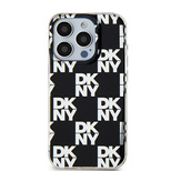 DKNY IML Checkered Mono Pattern case for iPhone 15 Plus / 14 Plus - black