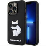 Karl Lagerfeld KLHCP14L3DRKHNK iPhone 14 Pro 6.1" schwarz/schwarz Hardcase Rubber Choupette 3D