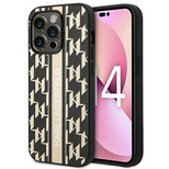 Karl Lagerfeld KLHCP14LPGKLSKW iPhone 14 Pro 6.1&quot; Hardcase braun / braun Monogram Stripe