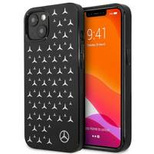Mercedes Silver Stars Pattern Case für iPhone 13 mini - Schwarz