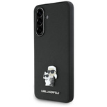 Karl Lagerfeld Saffiano Case w/ K&amp;C Metal Logo for Samsung Galaxy A56 - Black