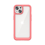 Outer Space reinforced case with flexible frame for iPhone 15 - red