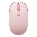 Baseus F01B 2.4GHz Wireless Mouse + Bluetooth 3.0 + 5.0 - Pink