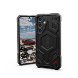 UAG Monarch Pro case for Samsung Galaxy S24 with magnetic module - black kevlar