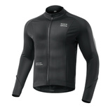 Rockbros 15400002004 Langarm-Radtrikot Herbst/Winter, Größe XL, Schwarz