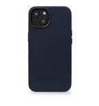 Decoded Leather Case with MagSafe for iPhone 14 Plus - navy blue