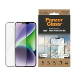 PanzerGlass Ultra-Wide Fit Antibakterielles gehärtetes Glas mit Blendfilter und Positionierer für iPhone 14 Plus / 13 Pro Max