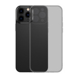 Baseus Frosted Glass Case Cover für iPhone 13 Pro Hardcover mit Gelrahmen schwarz (ARWS000401)