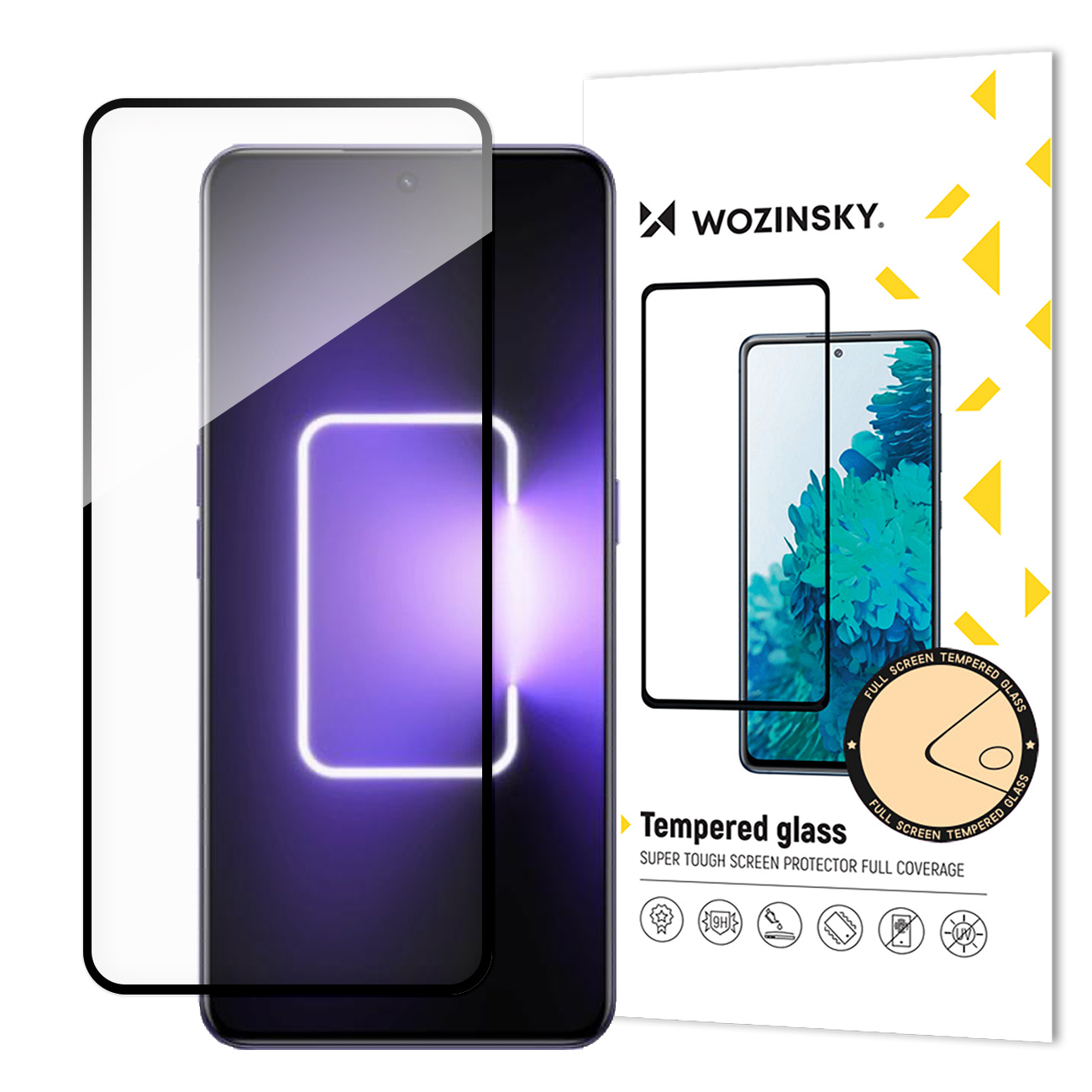 Full Glue Tempered Glass szkło hartowane 9H na cały ekran z czarną ramką