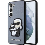 Etui Karl Lagerfeld Saffiano Karl&Choupette na Samsung Galaxy S23+ - szare