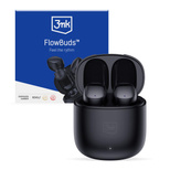 Słuchawki Bluetooth 3mk FlowBuds bezprzewodowe douszne - czarne