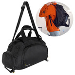 Wozinsky Sporttasche Reiserucksack Handgepäcktasche 40x20x25 cm für Flugzeug schwarz (WSB-B01)