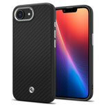 Etui Spigen Enzo Aramid MagSafe na iPhone 16e / 17e- czarne