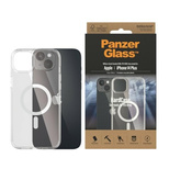 PanzerGlass HardCase mit MagSafe, antibakterielle, militärisch zertifizierte Hülle für iPhone 14 Plus / 15 Plus – Transparent