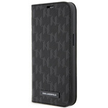 Karl Lagerfeld KLBKP14SSAKLHPK iPhone 14 6.1&quot; bookcase black/black Saffiano Monogram