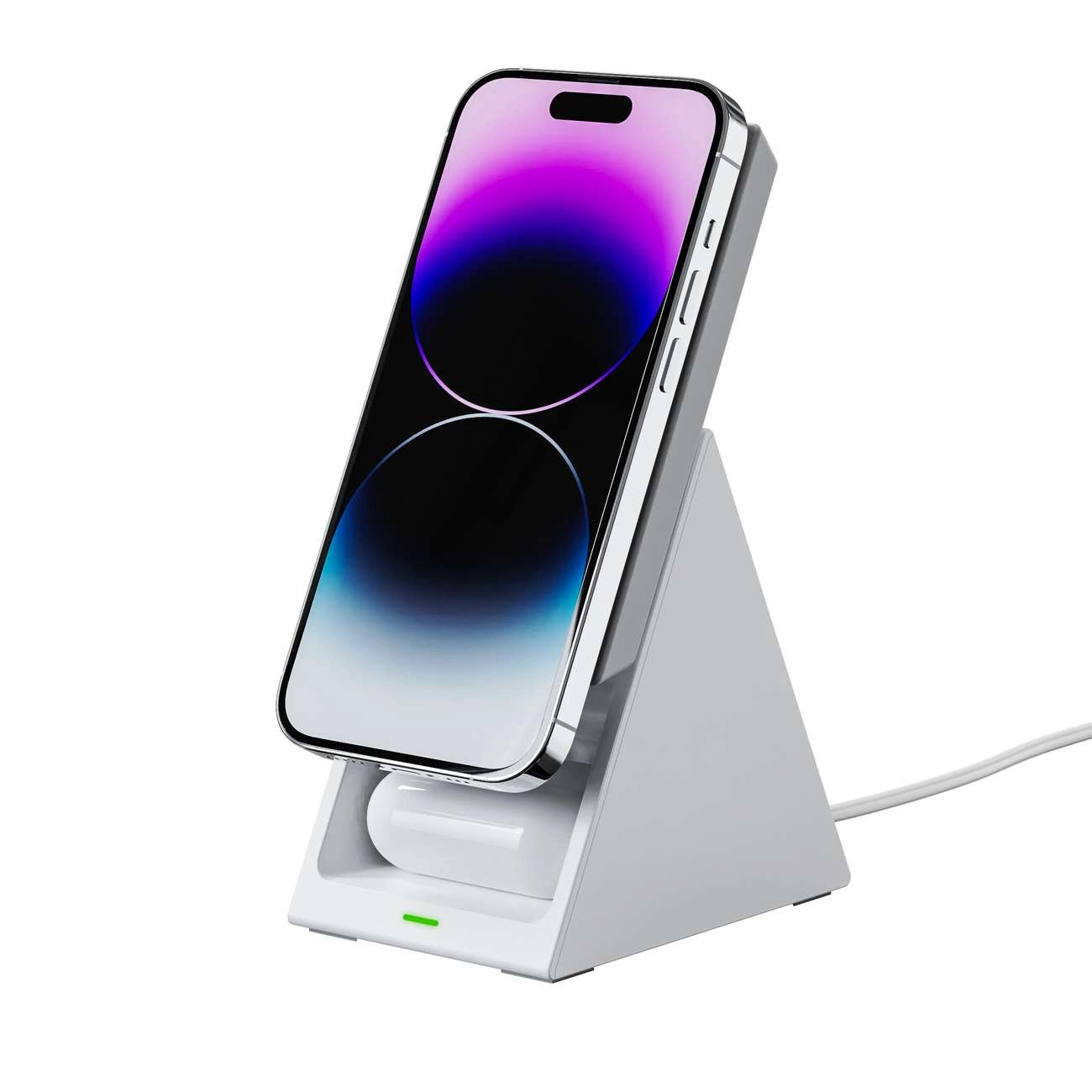 Choetech T600 3in1 inductive charging station on a white background