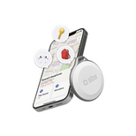 SBS Track My Circle, wasserdichter IP65-Ortungsgerät, kompatibel mit Apple Find My, Weiß