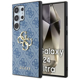 Etui Guess 4G Big Metal Logo na Samsung Galaxy S24 Ultra - niebieskie