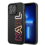 Etui Karl Lagerfeld Multipink Brand na iPhone 13 Pro Max - czarne