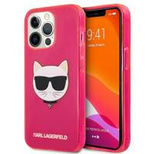 Karl Lagerfeld KLHCP13XCHTRP iPhone 13 Pro Max 6.7&quot; pink/pink hardcase Glitter Choupette Fluo