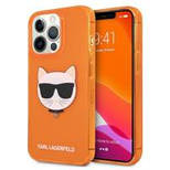 Karl Lagerfeld KLHCP13LCHTRO iPhone 13 Pro / 13 6,1" pomarańczowy/orange hardcase Glitter Choupette Fluo