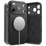 Ringke Silikon Magnetische MagSafe Hülle für iPhone 17 Pro Max - Schwarz
