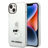 Karl Lagerfeld Ikonik Choupette case for iPhone 14 Plus - transparent