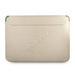 Guess Saffiano Script case for a 13&quot; laptop - gold