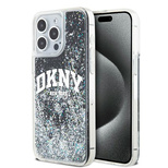 DKNY Liquid Glitter Big Logo Case for iPhone 15 Pro Max - Black