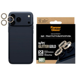 Szkło hartowane na obiektyw PanzerGlass Hoops Glitter na iPhone 17 Pro / 17 Pro Max / 16 Pro / 16 Pro Max - złote