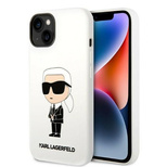 Karl Lagerfeld KLHCP14MSNIKBCH iPhone 14 Plus 6.7&quot; hardcase white/white Silicone Ikonik