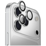 Uniq Optix Aluminium-Kameraobjektivschutz für iPhone 17 Pro / iPhone 17 Pro Max mit Applikator – Silber