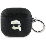 Karl Lagerfeld Monogramm Karl Head Case für AirPods 4 - Schwarz