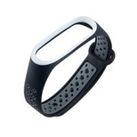 Replacement Silicone Wristband Strap for Xiaomi Mi Band 4 / Mi Band 3 Dots Black / Gray