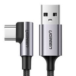 Ugreen US284 50942 USB-A (gerade) / USB-C (gewinkelt) Kabel 3A 2m – grau