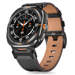 Tech-Protect Delta Pro Leather Strap for Samsung Galaxy Watch Ultra (47mm) - Black