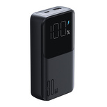 Joyroom Powerbank 30W 10000mAh mit integrierten Lightning und USB-C-Kabeln schwarz (JR-PBC06)