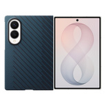 Samsung Carbon Magnet Case for Samsung Galaxy Z Fold 8 compatible with MagSafe + 2 anti-reflective films - navy blue