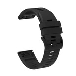 Silikonarmband für Garmin Fenix ​​​​3 / 5X / 6X / 7X Pro - Schwarz