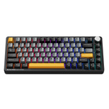 Machenike K600-B82W Kabellose mechanische Gaming-Tastatur mit Hintergrundbeleuchtung, GR Silver Switches - Schwarz