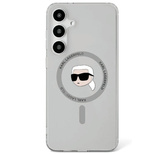 Case Karl Lagerfeld Button Karl Head Printed Logo MagSafe Samsung Galaxy S25 black