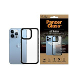 Etui PanzerGlass ClearCase antybakteryjne z certyfikatem Military Grade na iPhone 13 Pro - przezroczysto-czarne