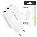 Wozinsky CWCUCW 30W USB-C / 2 x USB-A Wandladegerät - Weiß