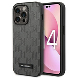 Karl Lagerfeld KLHCP14LSAKLHPG iPhone 14 Pro 6.1 "Hardcase grau / graues Saffiano Mono Metal Logo