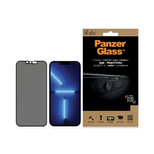 PanzerGlass E2E Microfracture Antibacterial Privacy Glass with Camera Protector for iPhone 13 Pro Max - With Black Frame