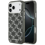 Karl Lagerfeld IML KL Monogram MagSafe Case für iPhone 17 Pro Max – Schwarz